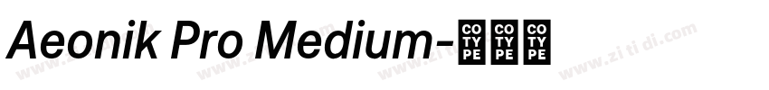 Aeonik Pro Medium字体转换